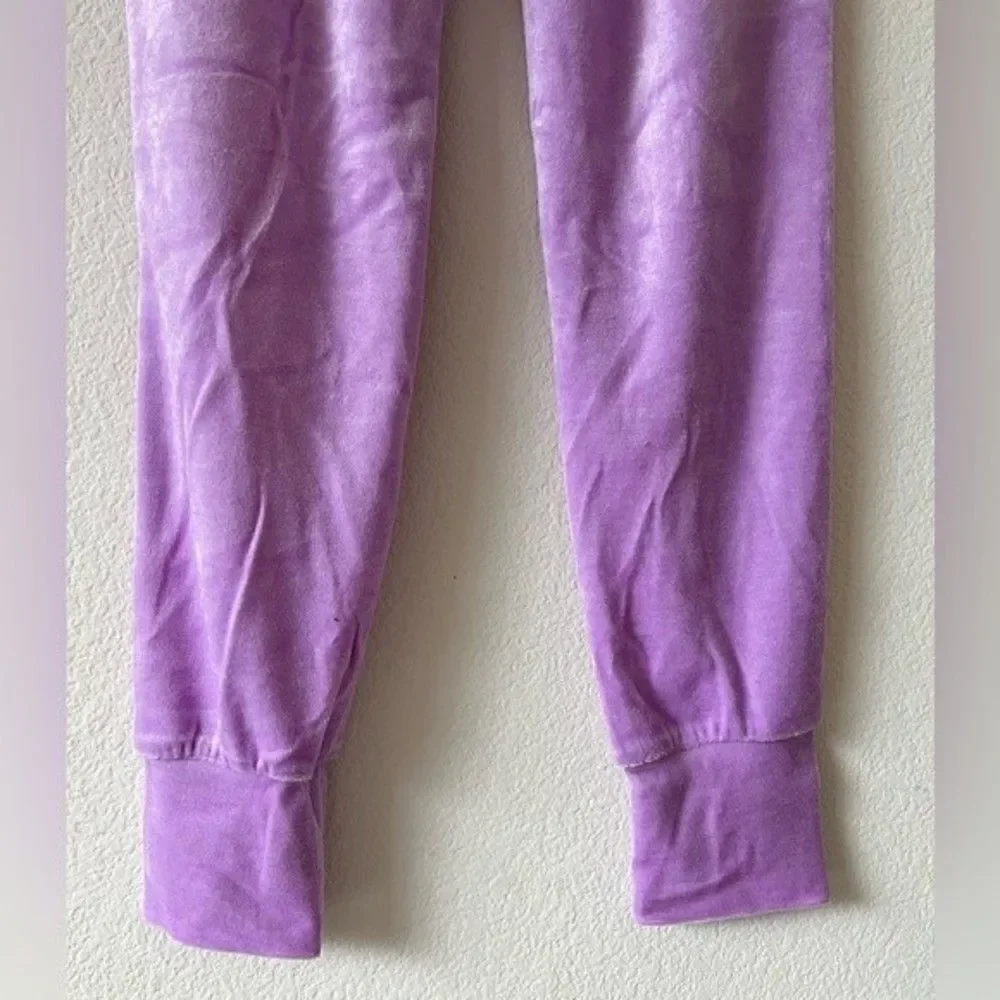 NWT Generation Love Ivy Velour Jogger Sweatpants Lilac Purple Pink XS